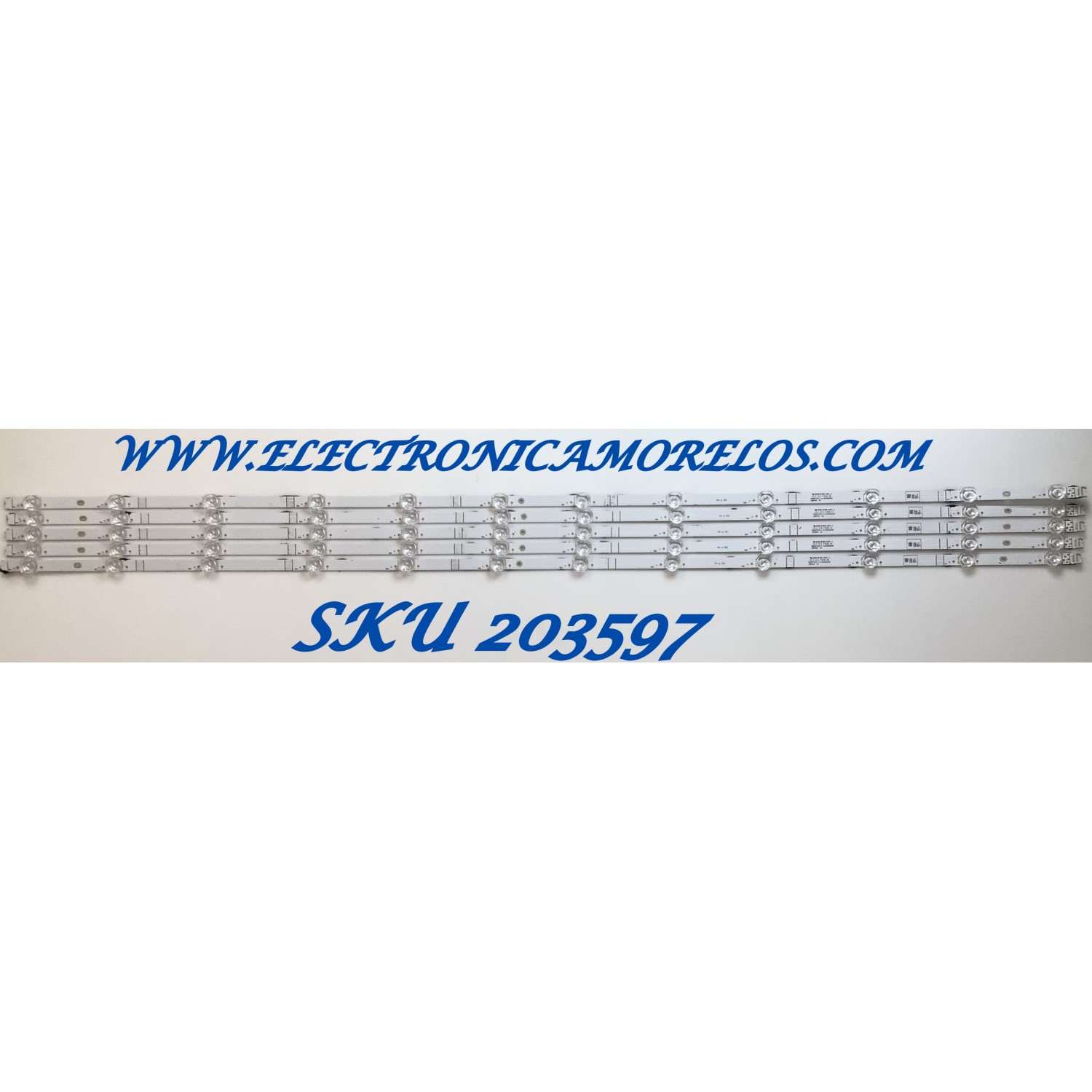 KIT DE LED'S PARA TV HISENSE ( 5PZ ) / NUMERO DE PARTE LB60018 / LB60018 V0 / HD600Y1U41-L1 / MODELO 60A6G